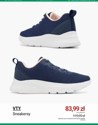 Sneakersy VTY promocja w Deichmann