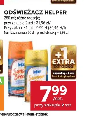 Odświeżacz Helper promocja w Stokrotka