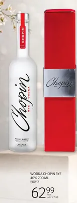 Wódka Chopin Rye 40% 700 ML promocja w Selgros