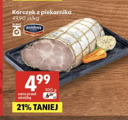 Karczek z piekarnika Hańderek promocja w Delikatesy Centrum