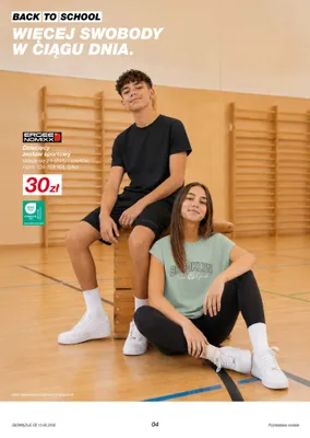 Zestaw sportowy dziecięcy t-shirt + szorty Ergee Nomixx promocja w KiK