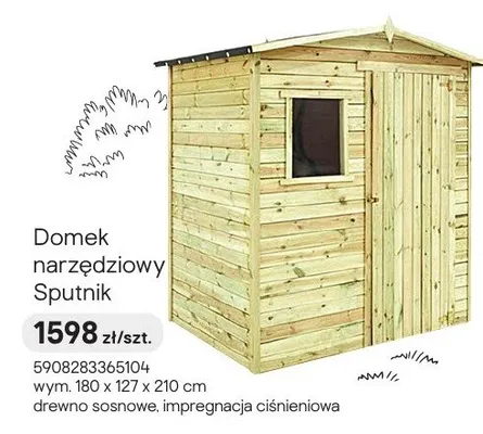 Domek narzędziowy Sputnik promocja w Castorama