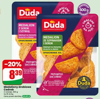 Medaliony drobiowe Cedrob promocja w Dino