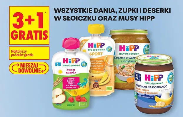 Dania, zupki i deserki w słoiczku oraz musy promocja w Biedronka