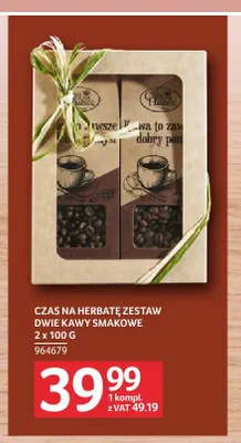 Kawa mielona Zestaw dwie kawy smakowe 2x100 g Czas na Herbatę promocja w Selgros