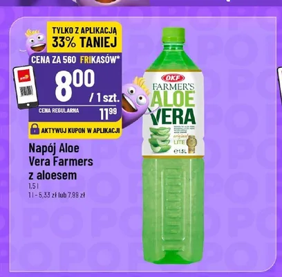 Napój Aloe Vera Farmers z aloesem OKF promocja w POLOmarket