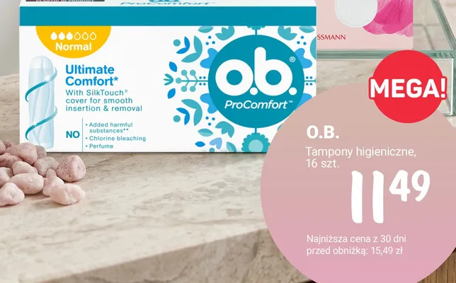 Tampony higieniczne promocja w Rossmann