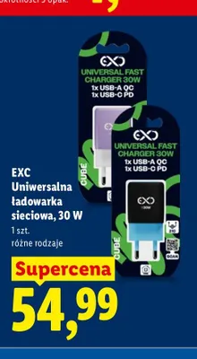 Uniwersalna ładowarka sieciowa EXC promocja w Lidl