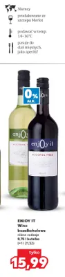 Wino bezalkoholowe Enjoy It Merlot promocja w Kaufland