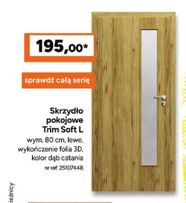 Skrzydło pokojowe Trim Soft L promocja w Bricoman