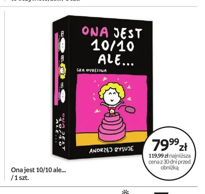 Gra imprezowa Ona jest 10/10 ale... promocja w Empik