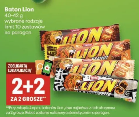 Baton Lion promocja w Delikatesy Centrum