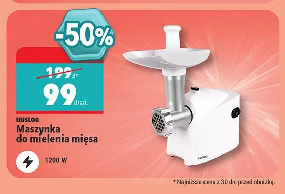 Maszynka do mielenia mięsa Huslog promocja w Biedronka