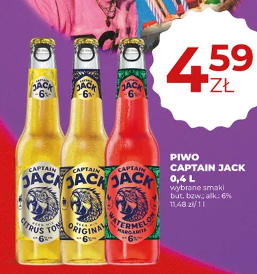 Piwo Captain Jack Watermelon Margarita promocja w Duży Ben