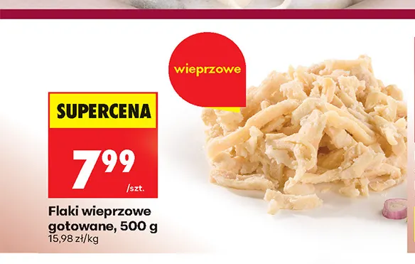 Flaki wieprzowe gotowane promocja w Biedronka