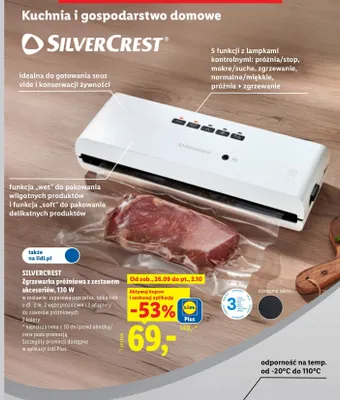 Zgrzewarka próżniowa z zestawem akcesoriów Silvercrest promocja w Lidl