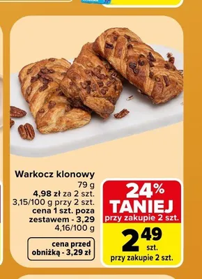 Warkocz klonowy promocja w Carrefour