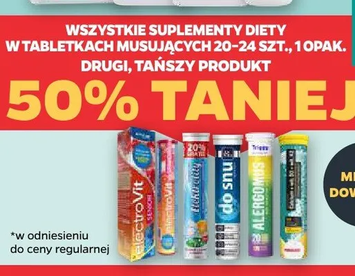 Suplementy diety w tabletkach musujących promocja w Netto