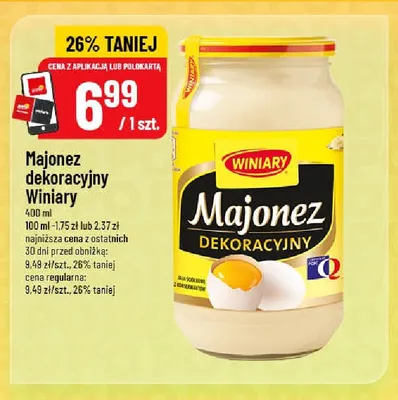 Majonez dekoracyjny Winiary promocja w POLOmarket