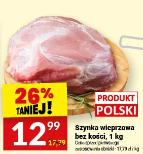 Szynka wieprzowa bez kości promocja w Twój Market