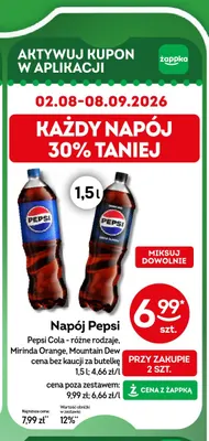 Napój gazowany Pepsi promocja w Żabka