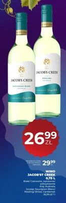 Wino czerwone wytrawne Jacob's Creek Cabernet promocja w Duży Ben