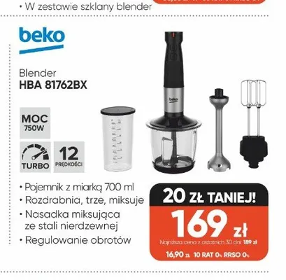 Blender Beko HBA 81762BX promocja w Max Elektro