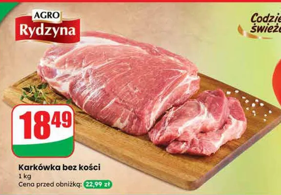 Karkówka bez kości promocja w Dino