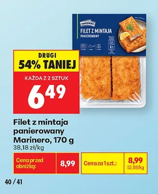 Filet z mintaja panierowany Marinero promocja w Biedronka