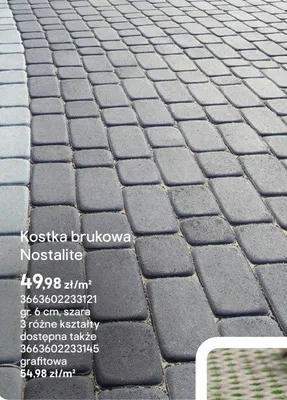 Kostka brukowa Nostalite promocja w Castorama