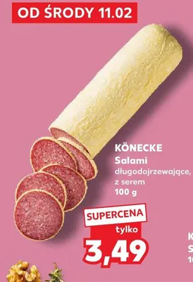 Salami długodojrzewające, z serem promocja w Kaufland