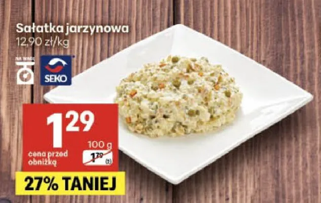 Sałatka jarzynowa Seko promocja w Delikatesy Centrum