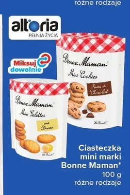 Ciasteczka mini z kawałkami czekolady Bonne Maman promocja w Carrefour Market