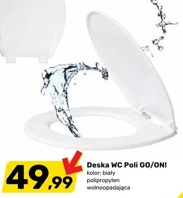 Deska WC Poli GO/ON! promocja w Bricomarche