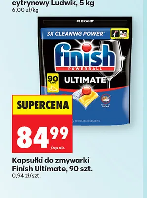 Kapsułki do zmywarki Finish Ultimate promocja w Biedronka