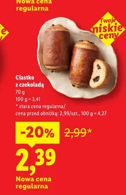 Ciastko z czekoladą promocja w Lidl