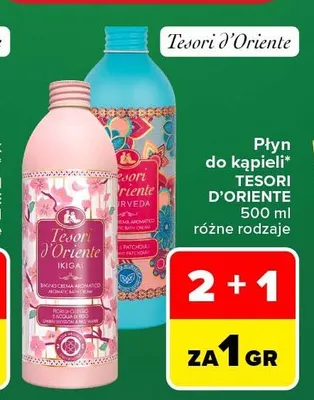 Płyn do kąpieli Tesori d'Oriente promocja w Carrefour Market