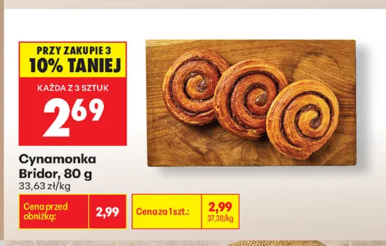 Cynamonka Bridor promocja w Biedronka