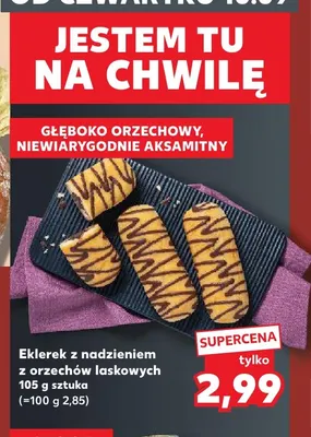Eklerek z nadzieniem z orzechów laskowych promocja w Kaufland