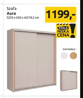 Szafa Aura promocja w Black Red White