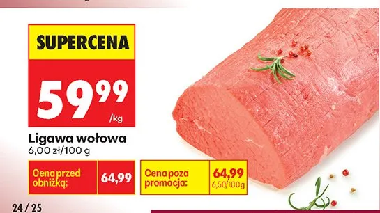 Ligawa wołowa promocja w Biedronka