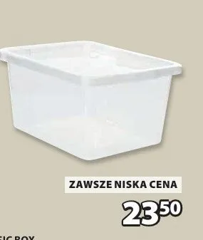 Pojemnik do przechowywania Basic Box 20L promocja w Jysk