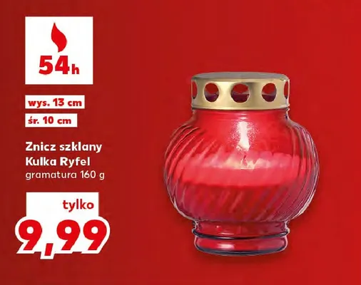 Znicz szklany Kulka Ryfel promocja w Kaufland