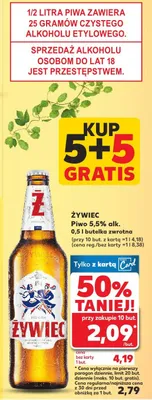 Piwo butelka zwrotna promocja w Kaufland