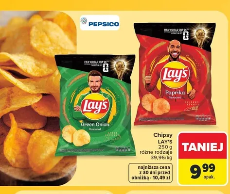 Chipsy ziemniaczane Lay's Green Onion promocja w Carrefour Market