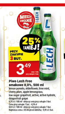 Piwo bezalkoholowe Lech smakowe cherry plum promocja w Twój Market