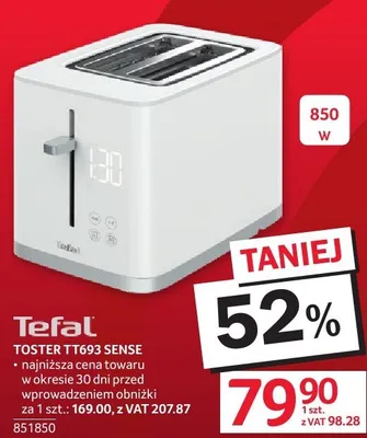 Toster Tefal TT693 Sense 850W promocja w Selgros
