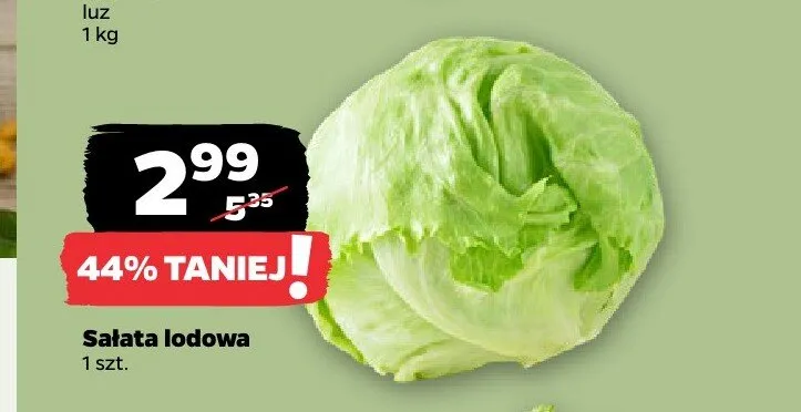 Sałata lodowa promocja w Netto
