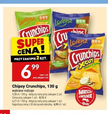 Chipsy Crunchips 130g promocja w Twój Market