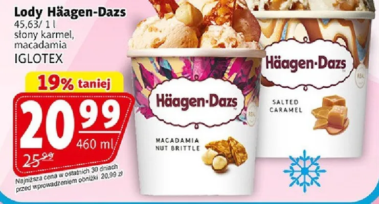Lody Häagen-Dazs macadamia Iglotex promocja w Prim Market